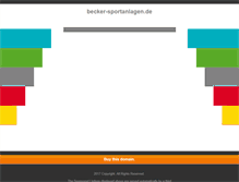 Tablet Screenshot of becker-sportanlagen.de